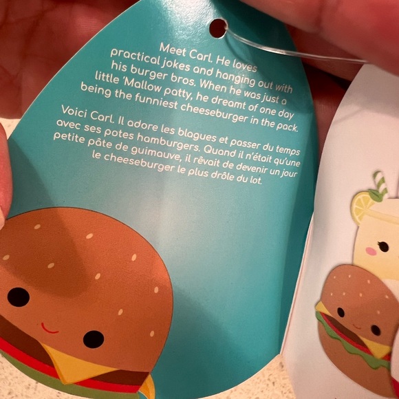 Carl cheeseburger squishmallow - Picture 1 of 4